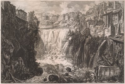 チボリの滝の眺め 作： Giovanni Battista Piranesi