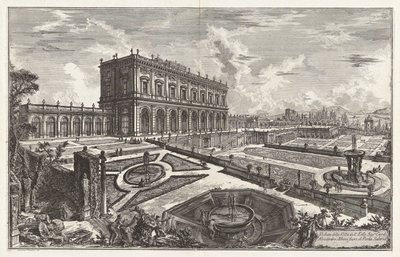 ヴィラデルの眺め 作： Giovanni Battista Piranesi