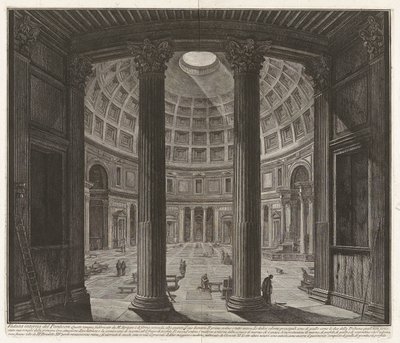 パンテオンの内部ビュー 作： Giovanni Battista Piranesi