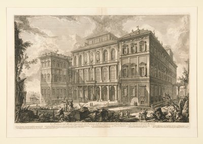パラッツォ デルからのクイリナルの丘の眺め 作： Giovanni Battista Piranesi