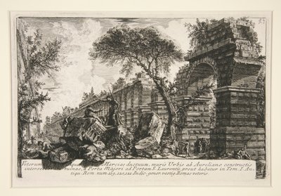 Della Magnificenza ed Architettura de の Acqua Marcia の古代の水道橋 作： Giovanni Battista Piranesi