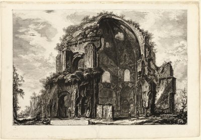 ビューズ オブ ローマからのミネルバ メディカの八角形神殿の眺め 作： Giovanni Battista Piranesi