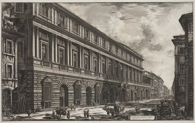 ウルビーノのラファエロ（1483-1520）によって設計されたパラッツォストパーニの眺め、c.1760-78（エッチング） 作： Giovanni Battista Piranesi