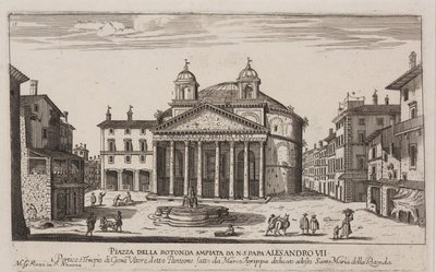 パンテオンの眺め、1778-92年頃（銅版画 作： Giovanni Battista Piranesi