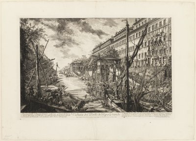 ビューズ オブ ローマからのリパ グランデ港の眺め 作： Giovanni Battista Piranesi