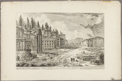Views of Rome からの古代ローマ フォーラムのサイトのビュー 作： Giovanni Battista Piranesi