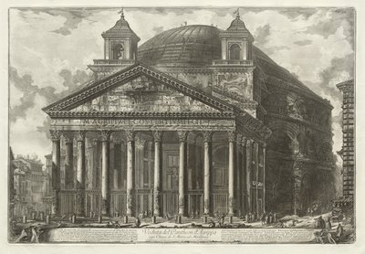 ローマの景色: パンテオン 作： Giovanni Battista Piranesi