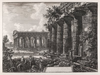 反対側のファサードの柱の一部が見えますか? 前のボードの 作： Giovanni Battista Piranesi
