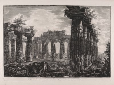 想定される大学の内部ビュー? des Fanfictions (いわゆる College des Anfictions の内部ビュー)、Diff?rentes Vues de より 作： Giovanni Battista Piranesi