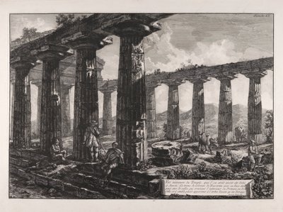 寺院の内部ビュー 作： Giovanni Battista Piranesi