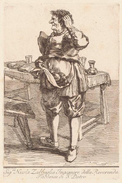ニコラ・ザッバーリア氏 作： Giovanni Battista Piranesi, after Pier Leone Ghezzi