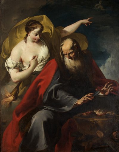 冬と夏の寓話、1720年頃（キャンバスに油彩） 作： Giovanni Battista Pittoni