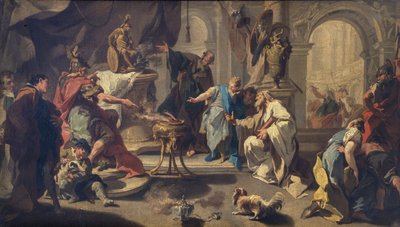 ローマ人に永遠の敵意を誓うハンニバル、1723年頃（キャンバスに油彩） 作： Giovanni Battista Pittoni