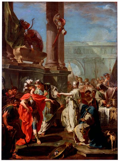 「ポリュクセネーの犠牲」、1730 年代 作： Giovanni Battista Pittoni the Younger