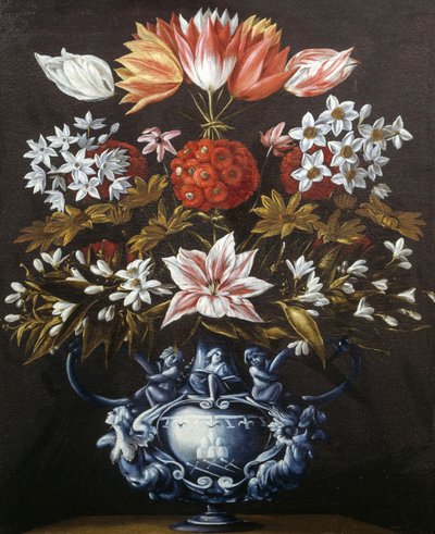 花の入った花瓶 作： Giovanni Battista Recco
