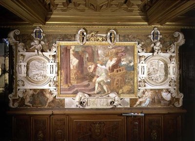 クレオビスとビトン、フランシス1世の回廊の装飾計画の詳細 作： Giovanni Battista Rosso Fiorentino