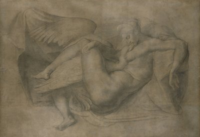 レダと白鳥 作： Giovanni Battista Rosso Fiorentino