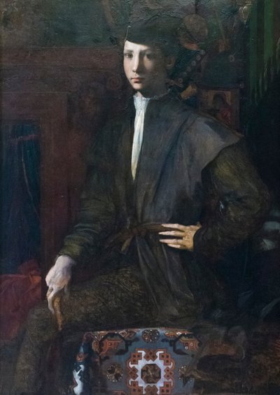 若い男の肖像 作： Giovanni Battista Rosso Fiorentino