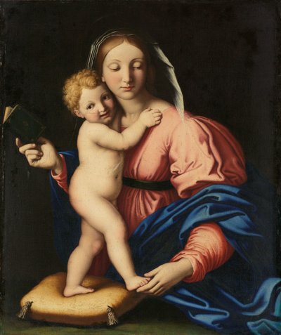 聖母子 作： Giovanni Battista Salvi (workshop of)
