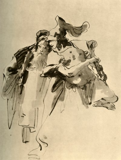 兵士と老人、18世紀半ば、1928 作： Giovanni Battista Tiepolo