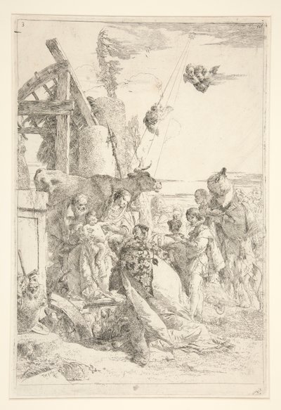 魔術師の崇拝 作： Giovanni Battista Tiepolo