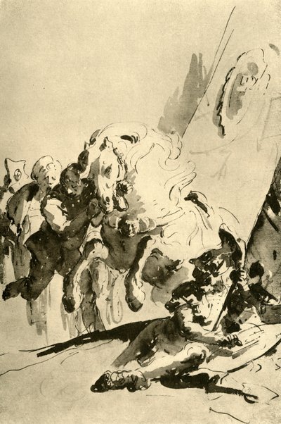 アレクサンドルとブチェファルス、18世紀半ば、1928 作： Giovanni Battista Tiepolo