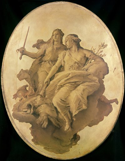 平和と正義の寓意 作： Giovanni Battista Tiepolo