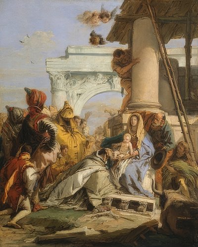 王の崇拝。 1750年代後半 作： Giovanni Battista Tiepolo