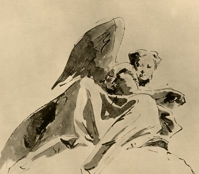 エンジェル、c1753-1762、1928 作： Giovanni Battista Tiepolo