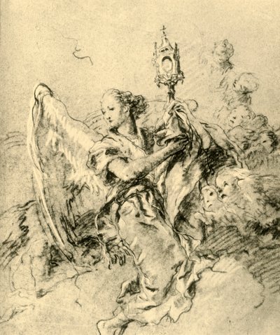 モンストランスを持つ天使、1767-1769、1928 作： Giovanni Battista Tiepolo