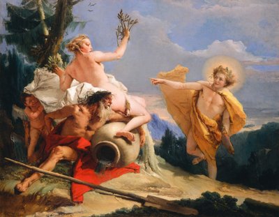 ダフネを追うアポロン、c. 17551760。 作： Giovanni Battista Tiepolo