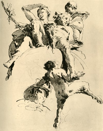 バッカスとアリアドネ、c1740、1928 作： Giovanni Battista Tiepolo
