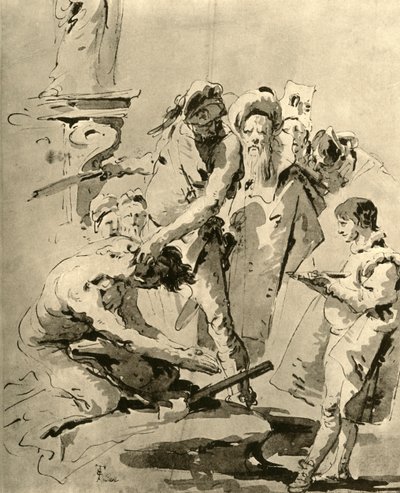 聖人の斬首、18世紀半ば、1928 作： Giovanni Battista Tiepolo