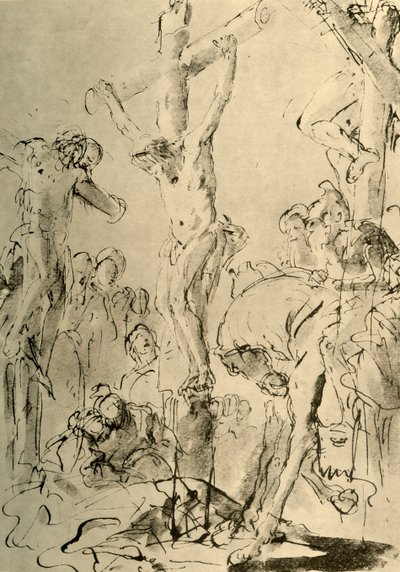 18世紀半ばのはりつけ、1928 作： Giovanni Battista Tiepolo