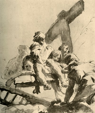 18世紀半ば、1928年の十字架からの降下 作： Giovanni Battista Tiepolo