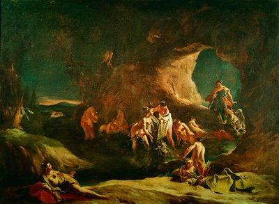 ダイアナとアクテオン、1720年頃 作： Giovanni Battista Tiepolo