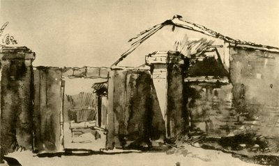 18世紀半ばの農場への入り口、1928 作： Giovanni Battista Tiepolo