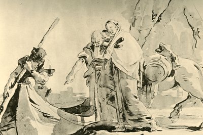 1752年以前のエジプトへの飛行、1928年 作： Giovanni Battista Tiepolo