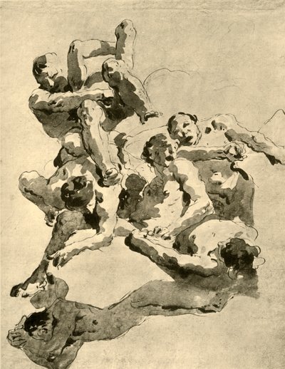 18世紀半ばのジャイアンツの戦い、1928年 作： Giovanni Battista Tiepolo