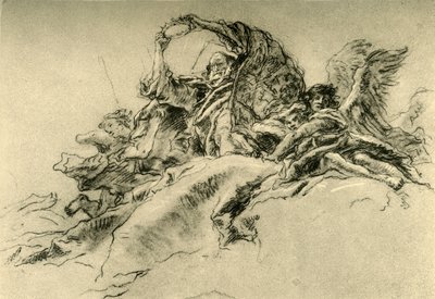 父と天使の神、c1754、1928 作： Giovanni Battista Tiepolo