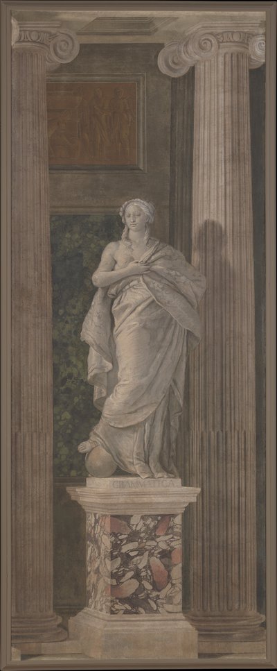 文法、1760（フレスコ画がキャンバスに転送） 作： Giovanni Battista Tiepolo