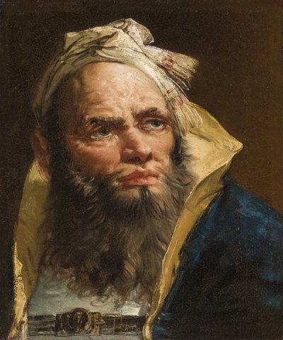 哲学者の頭、c.1750-55 作： Giovanni Battista Tiepolo