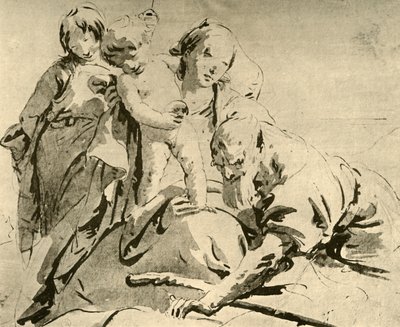 聖家族、18世紀半ば、1928 作： Giovanni Battista Tiepolo