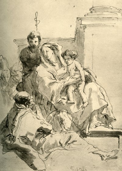 聖家族、18世紀半ば、1928 作： Giovanni Battista Tiepolo