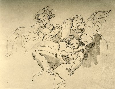 ホバリングエンジェル、18世紀半ば、1928 作： Giovanni Battista Tiepolo