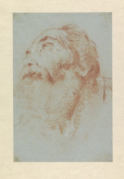 老人の頭 作： Giovanni Battista Tiepolo