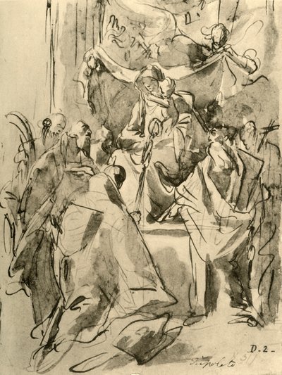 マドンナは18世紀半ば、1928年に聖人に即位した 作： Giovanni Battista Tiepolo