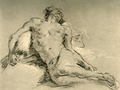 18世紀半ばのヌード休憩、1928 作： Giovanni Battista Tiepolo