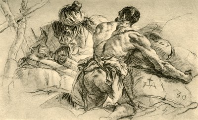 ベイルオブウォーズの東洋商人、1753年、1928年 作： Giovanni Battista Tiepolo