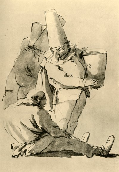 プルチネッリ、18世紀半ば、1928 作： Giovanni Battista Tiepolo